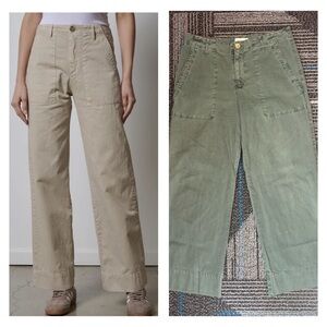Velvet by Graham & Spencer Ventura Pant Wide Leg Green size 8